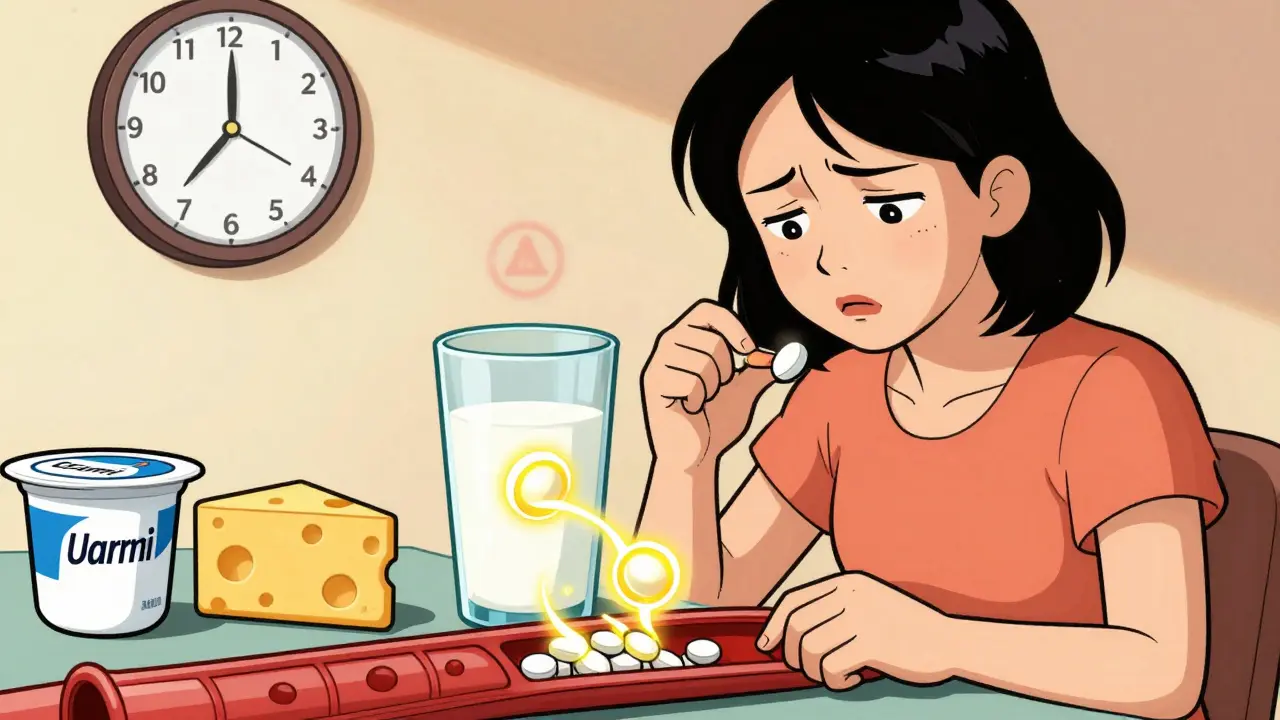 Dairy Products and Antibiotic Absorption: Timing Matters