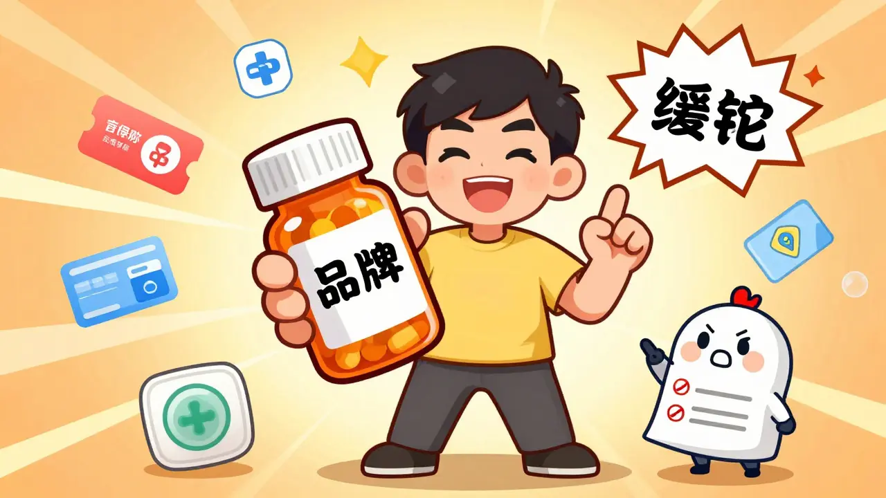 Manhua illustration showing generic drug savings and safety tips